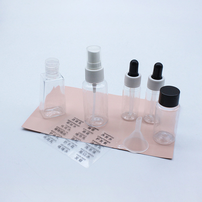 Simple Style Transparent Split Refillable Travel Spray Bottle Set 30ml~60ml